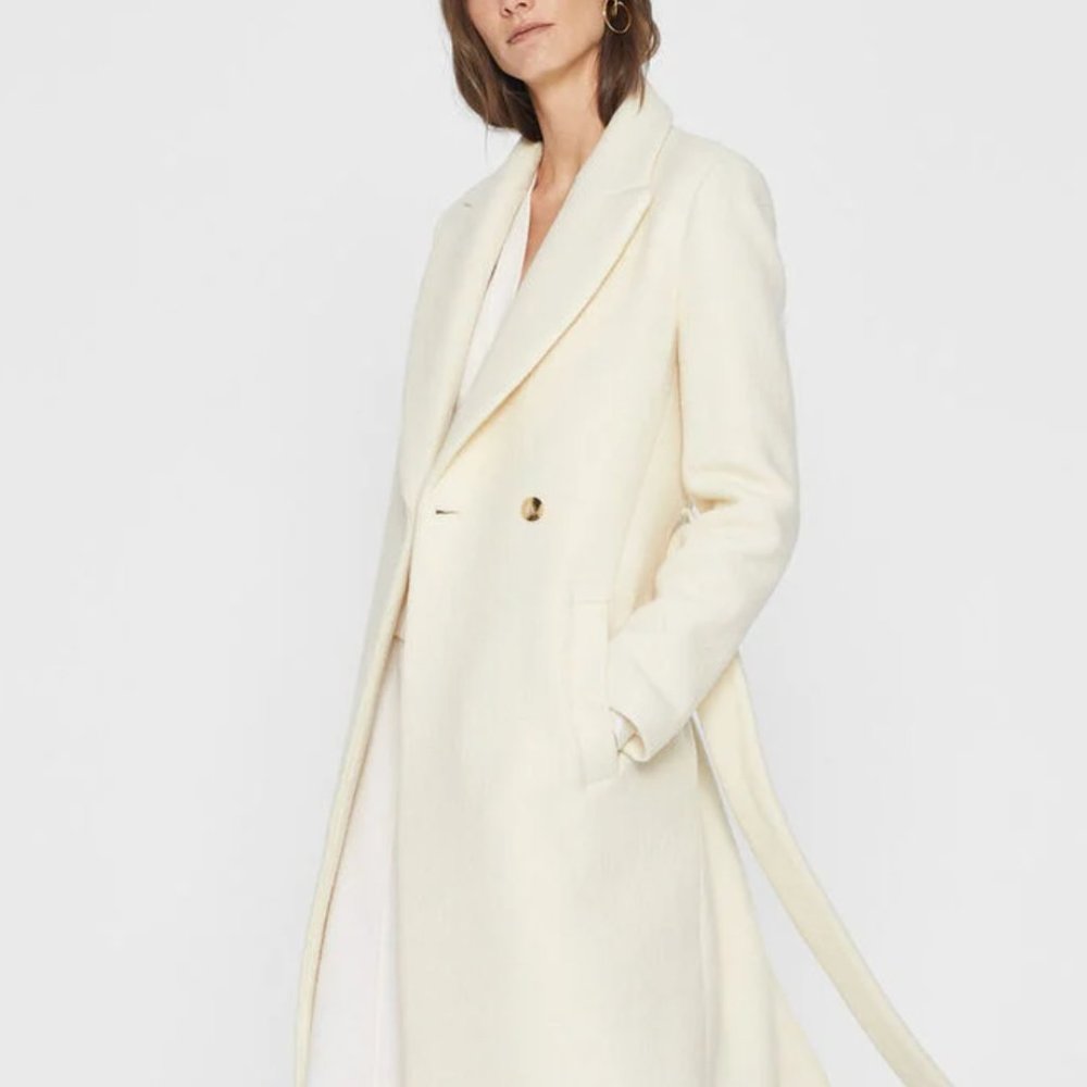 Club Monaco Italian Wool Slim Belted Coat